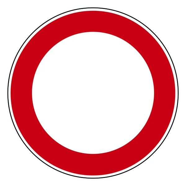 Circle road sign — Stock Vector