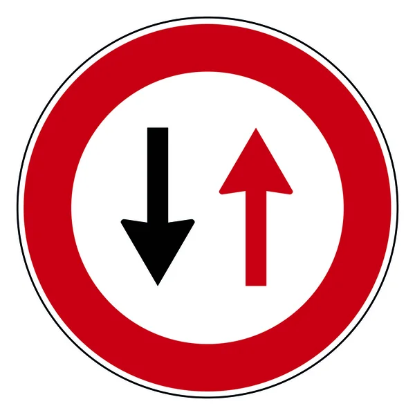 Kreisstraßenschild — Stockvektor