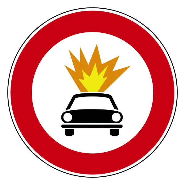 Kreisstraßenschild — Stockvektor