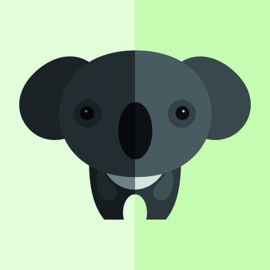 Komik Koala vektör çizim