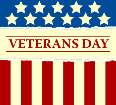 Gaziler günü. Arka plan ABD bayrağı