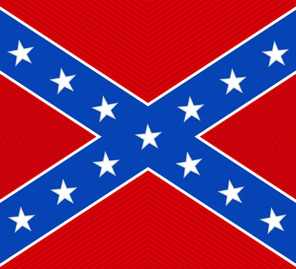 Bandiera nazionale degli Stati Confederati d'America - illustrazione vettoriale — Vettoriale Stock