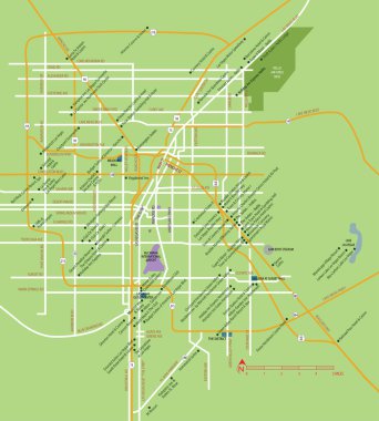 Las Vegas vektör harita