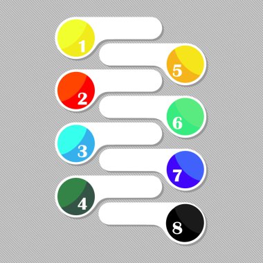 Infographics ayarlayın. Vektör diyagramı, grafik, sunum ve grafik için şablon