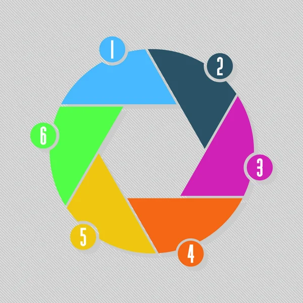 Jeu d'infographie. Modèle vectoriel pour diagramme, graphique, présentation et graphique — Image vectorielle