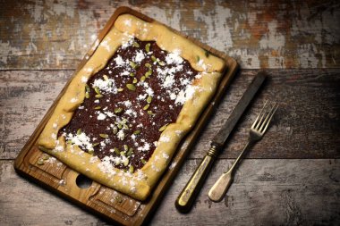 Reçelli ve tohumlu ev yapımı galet. Lezzetli hamur işleri.