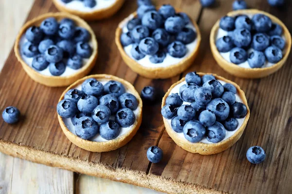 Healthy Blueberry Tartlets Keto Dessert Keto Diet — Stock Photo, Image