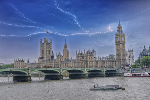 Palazzo Del Parlamento Westminster Temporale Londra Regno Unito — Foto Stock