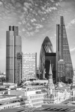 Londra ufuk çizgisinin panoramik görüntüsü, İngiltere