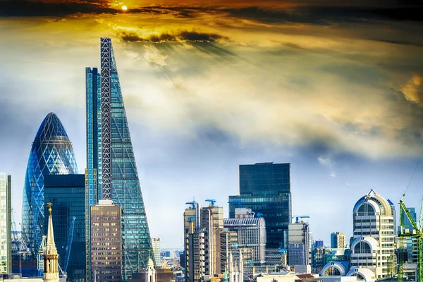 Nya skyline i London — Stockfoto