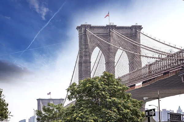 Most Brookliński, Manhattan, Nowy Jork — Zdjęcie stockowe