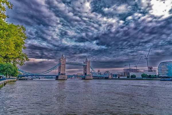 Вид Лондонский Мост Высоты Птичьего Полета — стоковое фото