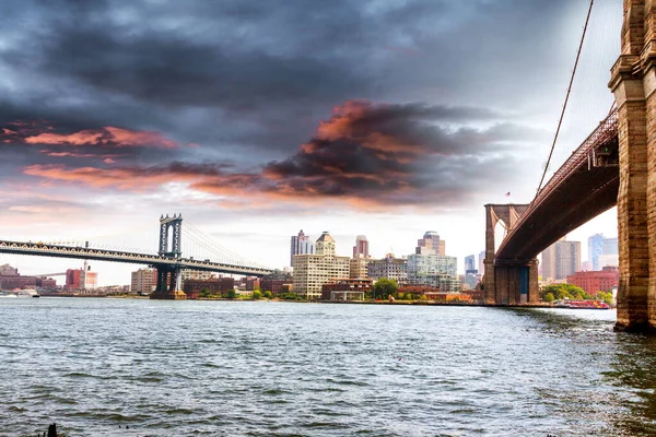 Brooklin Bridge Nyc Travel Background — 图库照片