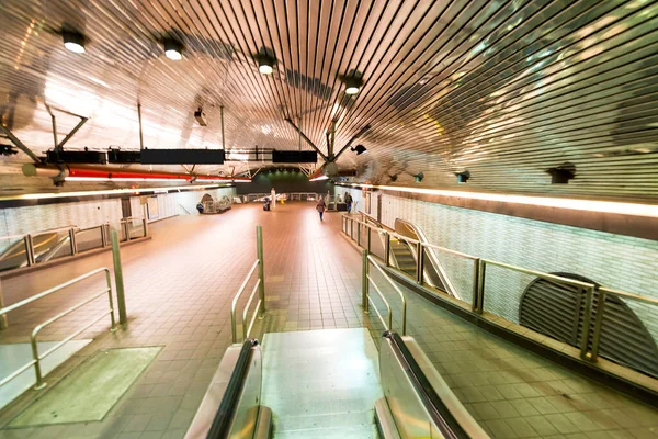 Dentro Estação Metrô Nyc — Fotografia de Stock