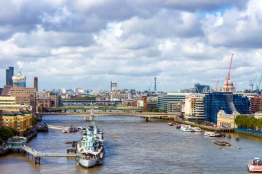 New London ufuk çizgisinin güzel manzarası.