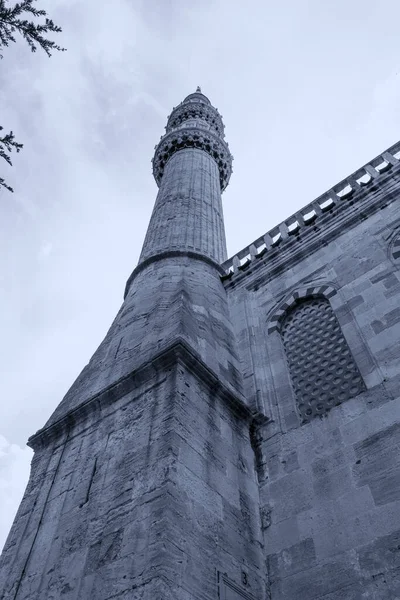 Detalles Torre Una Mezquita Estambul — Foto de Stock