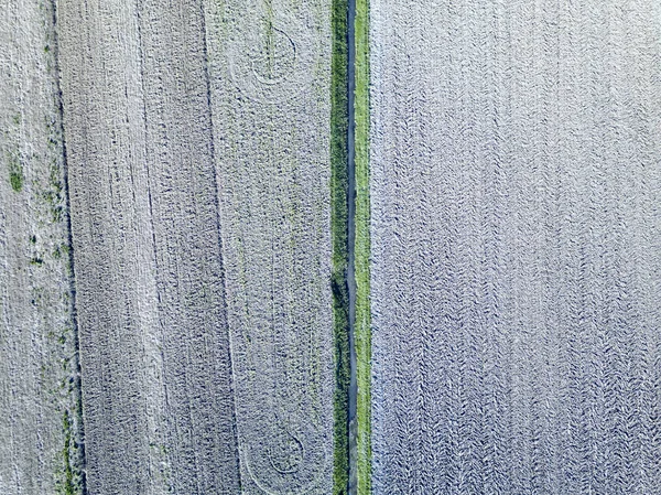 Vista Aerea Della Superficie Del Campo Agricolo — Foto Stock