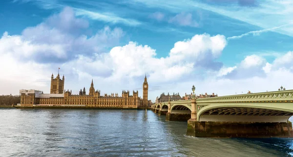 Westminster Bigben Und Westminster Bridge London — Stockfoto