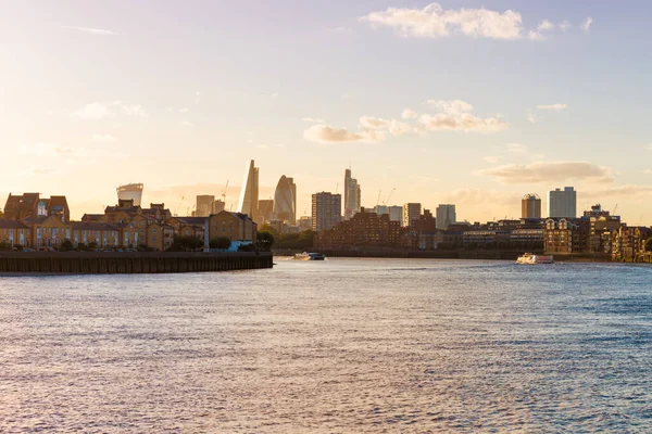 Gün Batımında Londra Silueti — Stok fotoğraf