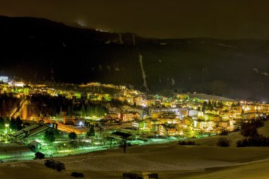 Andalo by night, Trentino, Italy clipart