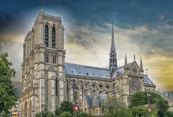 Catedral de Notre Dame em Paris. — Fotografia de Stock