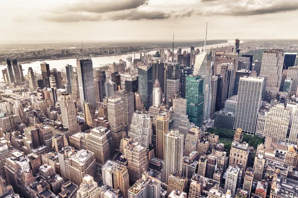 Aereal view of Manhattan — Stock Photo, Image