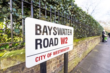 Bayswater Road sign clipart