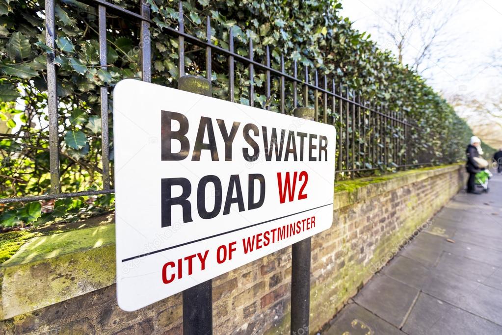 Bayswater Road sign