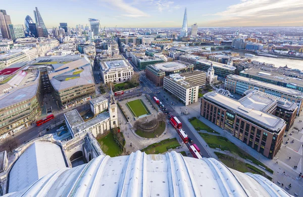 Skyline de Londres depuis la cathédrale Saint-Paul — Photo