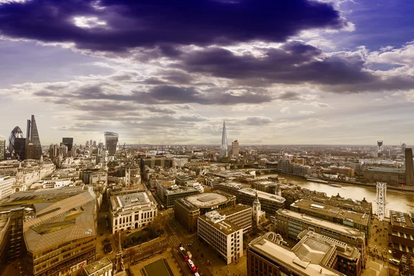 Skyline di Londra, vista aerea — Foto Stock