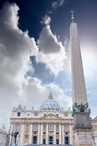 Manzarası St peter vatrican, Roma — Stok fotoğraf
