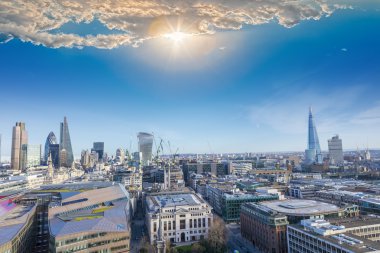 Londra manzarası, aereal görünümü