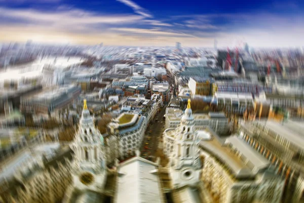 Imagen borrosa de Londres vista desde arriba —  Fotos de Stock