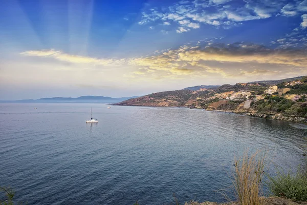 Sardinia Coast Ship Coast — Stock Photo, Image