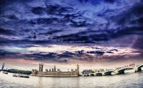 Westminsyer Palace Bridge Beautiful Sky — Stock Photo, Image