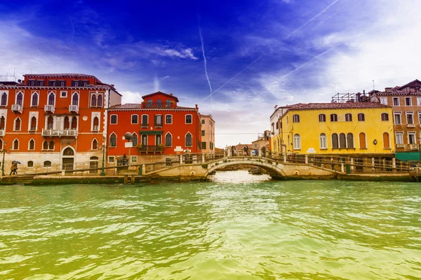 Farbige Gebäude Venedig — Stockfoto