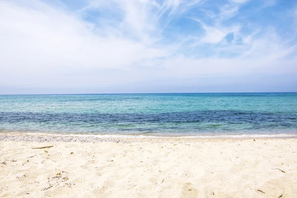 Гарний Піщаний Пляж Сонячну Погоду Сардинії — стокове фото