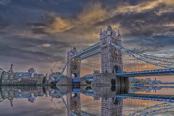Puente Londres Atardecer Londres Reino Unido — Foto de Stock