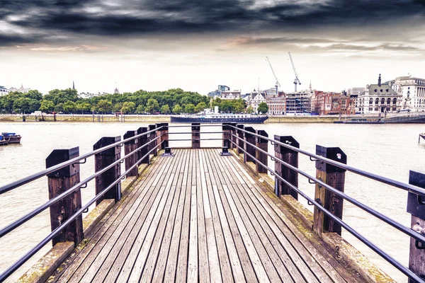 Londra Visto Dal Molo — Foto Stock