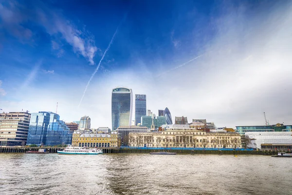 New London Skyline Vith Beautiful Sky — Stock Photo, Image
