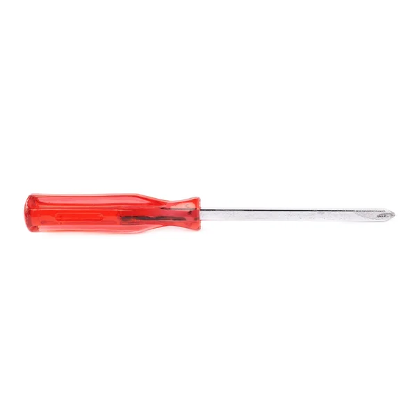 Cruciform screwdriver isolated over white background — Stock Photo, Image