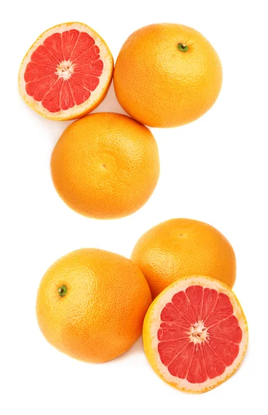 Composición de pomelo servido aislado sobre el fondo blanco — Foto de Stock