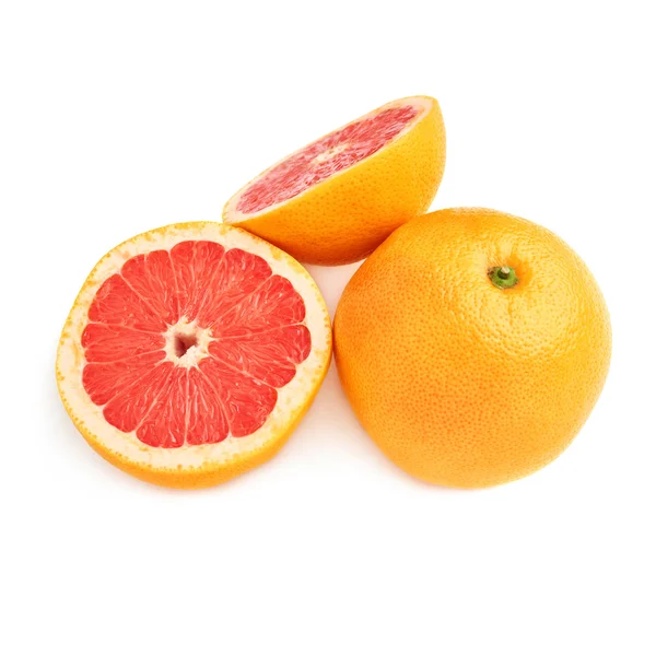 Composición de pomelo servido aislado sobre el fondo blanco — Foto de Stock