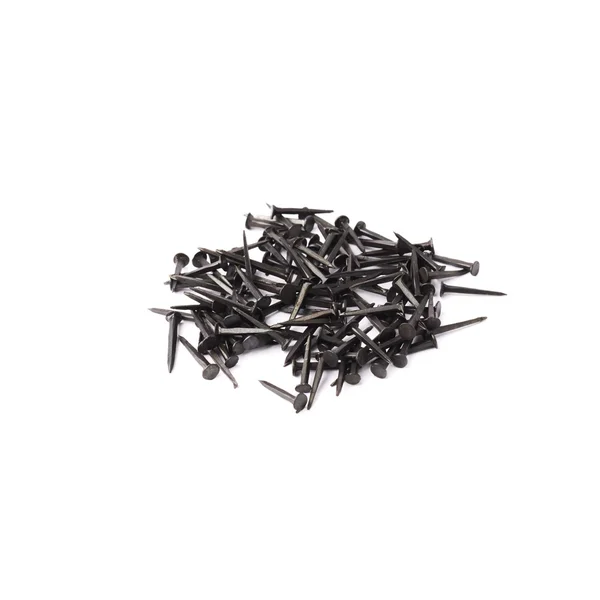 Pile of nails isolated over white background — Stock Photo, Image