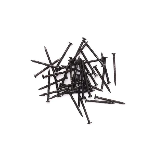 Pile of nails isolated over white background — Stock Photo, Image