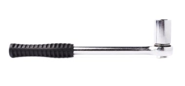 Lokma anahtar beyaz izole arka plan üzerinde