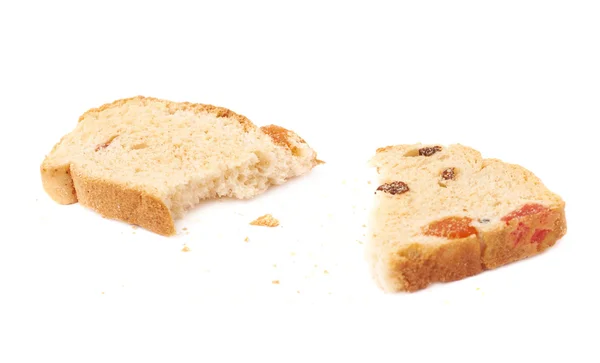 Broken rusk isolated over the white background — Stock Photo, Image