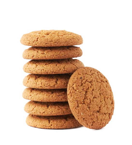 Stack of cookies isolated over the white background — Stock Photo, Image