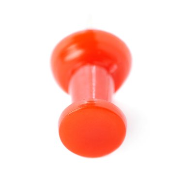 Beyaz arka plan üzerinde izole plastik PIN