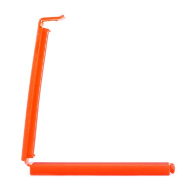 Beyaz arka plan üzerinde izole plastik peg PIN